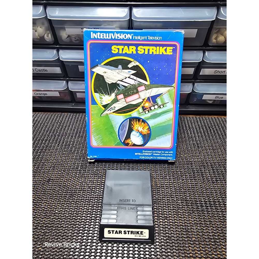 1981 Intellivision Star‎ Strike Game and Box Tested and Working Great Condition